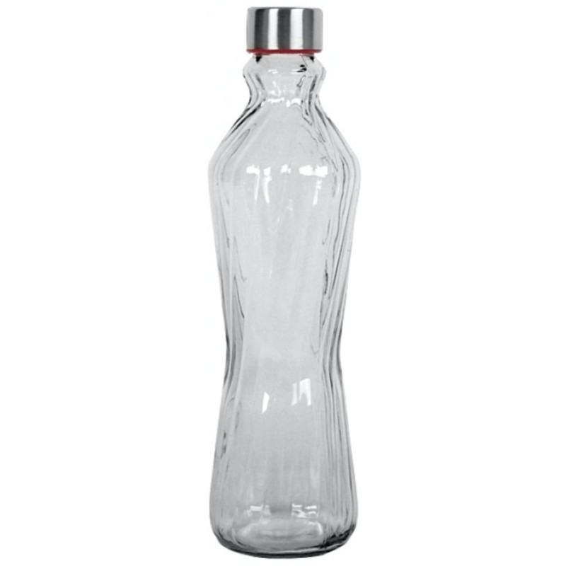 ΜΠΟΥΚΑΛΙ ΓΥΑΛΙΝΟ ΜΕ ΑΣΗΜΙ ΚΑΠΑΚΙ 1LT ΣΧΕΔΙΟ ΣΤΡΟΒΥΛΟΣ No29113