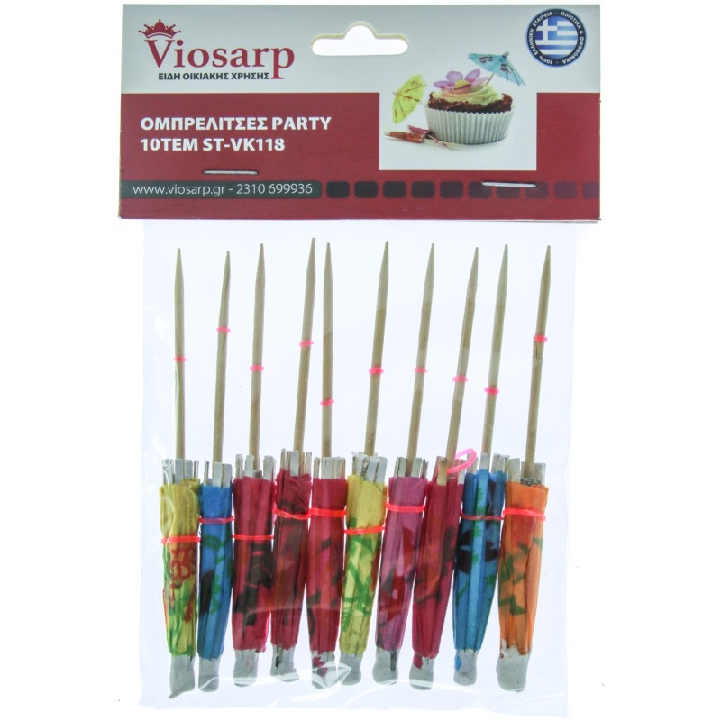 ΟΜΠΡΕΛΙΤΣΕΣ PARTY 10ΤΜΧ ST-VK118 ΚΩΔ.29243