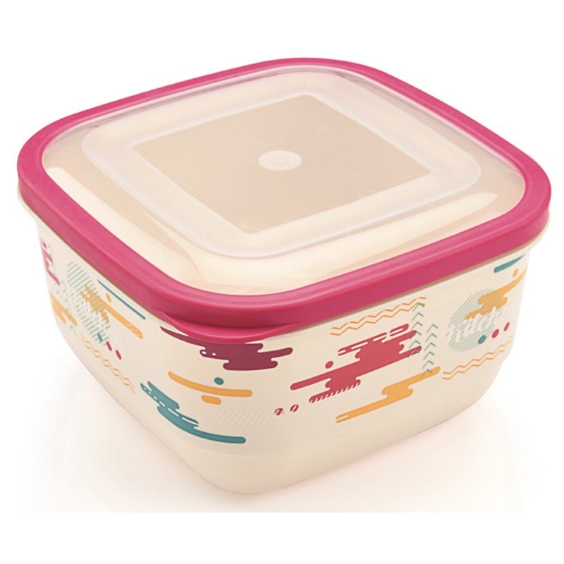 ΦΑΓΗΤΟΔΟΧΕΙΟ ΤΕΤΡΑΓΩΝΟ ΒΑΘΥ ELEGANT ΜΕ ΣΧΕΔΙΟ Μ-897 2,6L 19,5x19,5x11cm VIOSARP