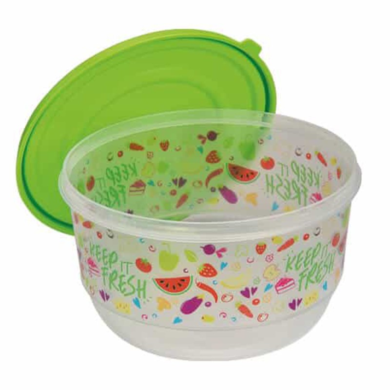 ΦΑΓΗΤΟΔΟΧΕΙΟ ΣΤΡΟΓΓΥΛΟ ΒΑΘΥ ΜΕ ΣΧΕΔΙΟ Μ-1401 1L 15x9cm VIOSARP