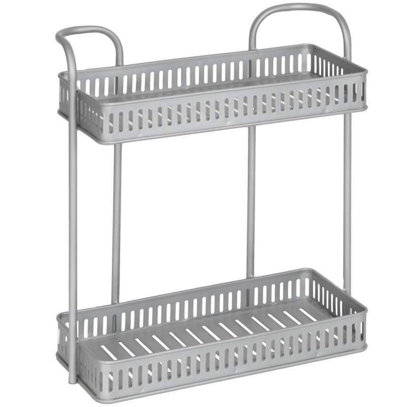 ΕΤΑΖΕΡΑ ΜΕΤΑΛΛΙΚΗ 2ΘΕΣΕΩΝ ΙΣΙΑ 36,5x16x40,5cm VC2350