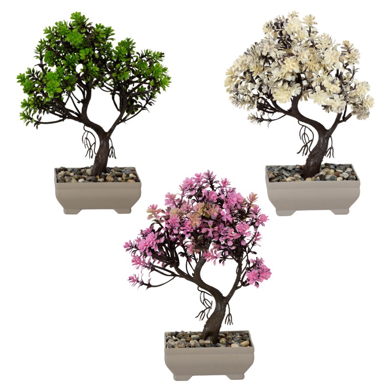 ΤΕΧΝΗΤΟ ΦΥΤΟ MINI BONSAI ΣΕ ΓΛΑΣΤΡΑΚΙ 20x16x24cm No43546