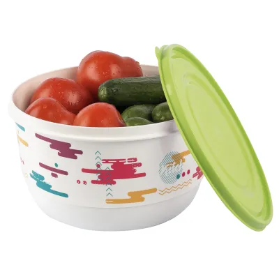 ΦΑΓΗΤΟΔΟΧΕΙΟ ΣΤΡΟΓΓΥΛΟ ΒΑΘΥ ELEGANT ΜΕ ΣΧΕΔΙΟ Μ-1414 2,6L 20x12cm VIOSARP