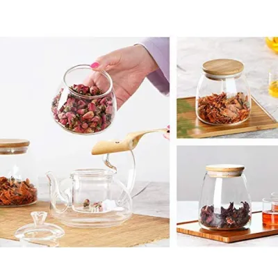 ΒΑΖΟ ΓΥΑΛΙΝΟ ΜΕ ΞΥΛΙΝΟ ΚΑΠΑΚΙ FY11130 850ml VIOSARP