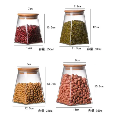 ΒΑΖΟ ΓΥΑΛΙΝΟ ΤΕΤΡΑΓΩΝΟ ΜΕ ΞΥΛΙΝΟ ΚΑΠΑΚΙ FY14150 950ml