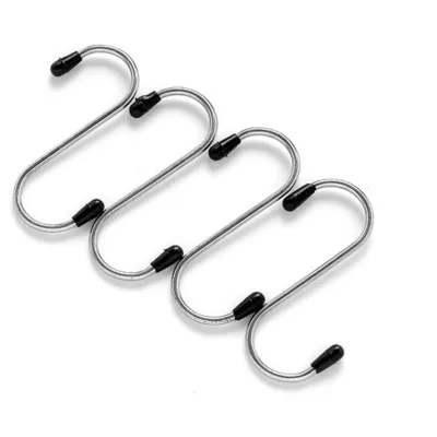 ΓΑΝΤΖΟΙ ΜΕΤΑΛΛΙΚΟΙ ΣΧΗΜΑ S 4ΤΕΜ 8cm VC2175