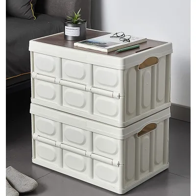 ΚΟΥΤΙ ΑΠΟΘΗΚΕΥΣΗΣ ΠΤΥΣΣΟΜΕΝΟ ΜΕ ΞΥΛΙΚΟ ΚΑΠΑΚΙ VC2246 56L 53x35x28,5cm VIOSARP