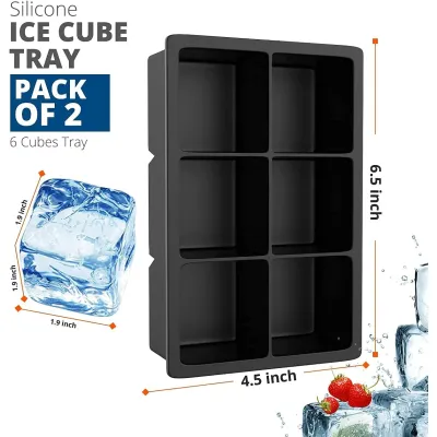 ΠΑΓΟΘΗΚΗ ΣΙΛΙΚΟΝΗΣ 6 ΘΕΣΕΩΝ ΚΥΒΟΣ 16.5x11.5cm ST-FX6016