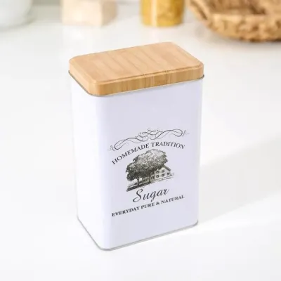 ΒΑΖΟ ΓΙΑ ΚΑΦΕ ΖΑΧΑΡΗ ΜΕΤΑΛΛΙΚΟ ΟΡΘΟΓΩΝΙΟ 9x6x16cm No41856