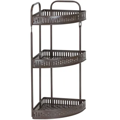 ΕΤΑΖΕΡΑ ΜΕΤΑΛΛΙΚΗ ΓΩΝΙΑΚΗ 3ΘΕΣΕΩΝ 32x25x60cm VC2349