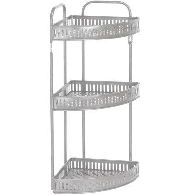 ΕΤΑΖΕΡΑ ΜΕΤΑΛΛΙΚΗ ΓΩΝΙΑΚΗ 3ΘΕΣΕΩΝ 32x25x60cm VC2349