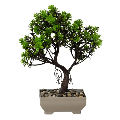 ΤΕΧΝΗΤΟ ΦΥΤΟ MINI BONSAI ΣΕ ΓΛΑΣΤΡΑΚΙ 20x16x24cm No43546