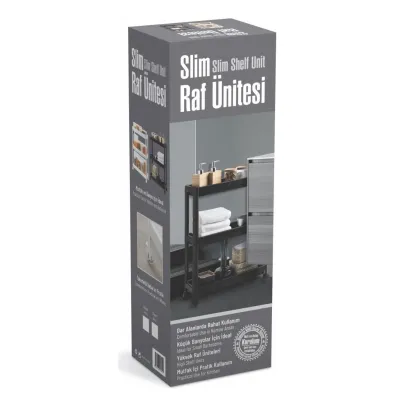 ΤΡΟΛΕΥ SLIM 3 ΘΕΣΕΩΝ ΜΑΥΡΟ ΜΕ ΡΟΔΕΣ Νο153.OMS.VSK2 VIOSARP