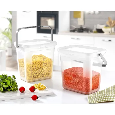 ΔΟΧΕΙΟ ΔΙΑΦΑΝΟ ΔΙΑΦΟΡΩΝ ΧΡΗΣΕΩΝ ΜΕ ΧΕΡΟΥΛΙ ΑΚ493 6L 24x18x24cm VIOSARP